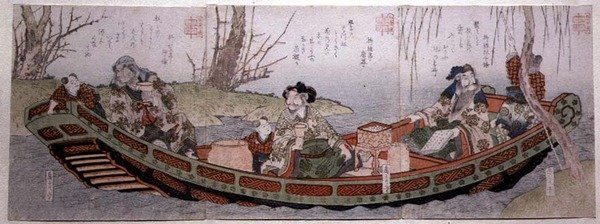 Sendai csoport triptichonja: Shu Királyság három hőse, 1818-30 körül (fatömbnyomat) alkotó: Gakutei Harunobu