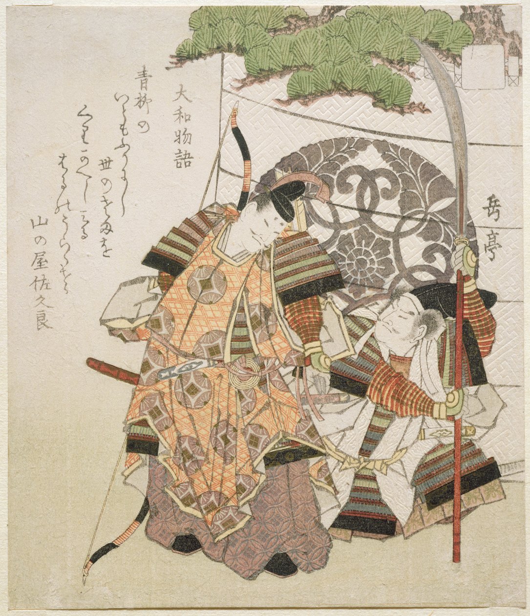 Tales of Yamato, a „Ten Designs of Old Tales” sorozatból, 1818-1830 (fametszet) alkotó: Gakutei Harunobu