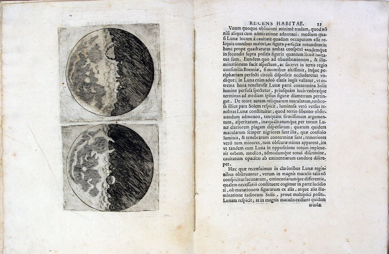 Galileo Galilei Sidereus Nuncius Sidereal Messenger című könyvének levele, 1610 alkotó: Galileo Galilei