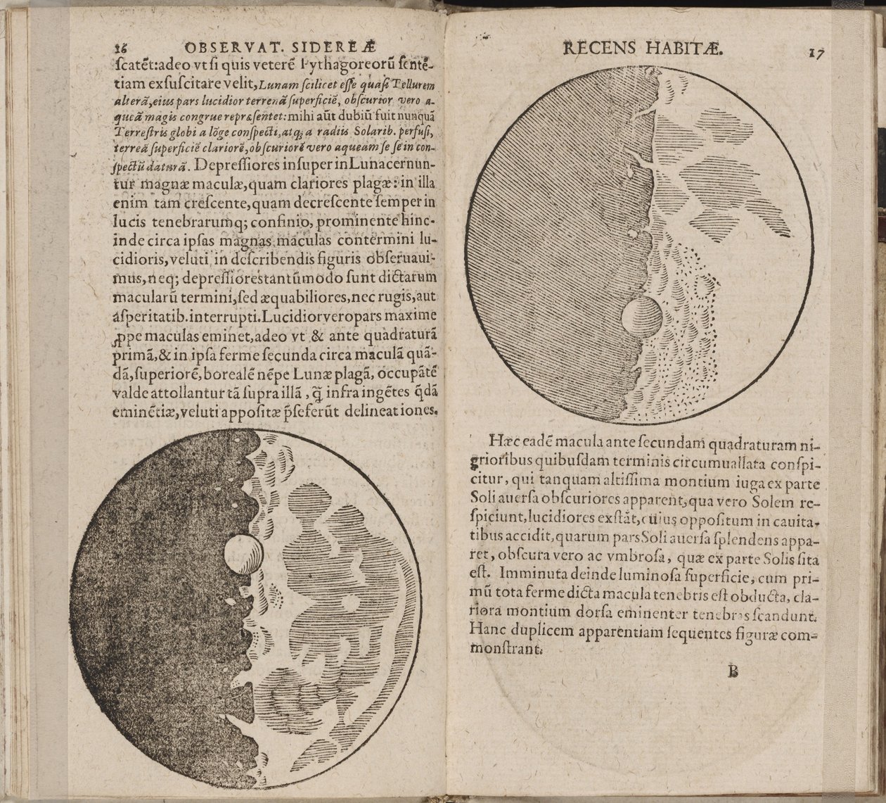 Galileo Galilei Sidereus Nuncius Sidereal Messenger című könyvének levele, 1610 alkotó: Galileo Galilei
