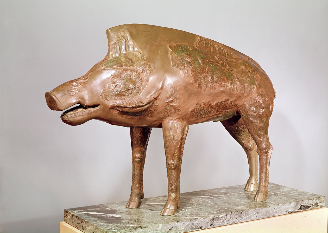 Vaddisznó, Neuvy-en-Sulliasból (bronz) alkotó: Gallo Roman
