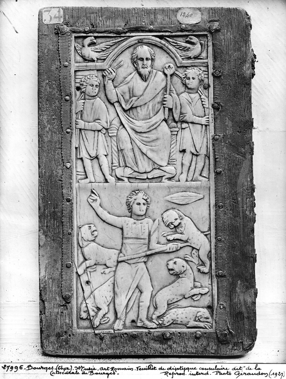 Aetius konzuli diptichonja, bal oldali panel (lásd még: 212283) alkotó: Gallo Roman