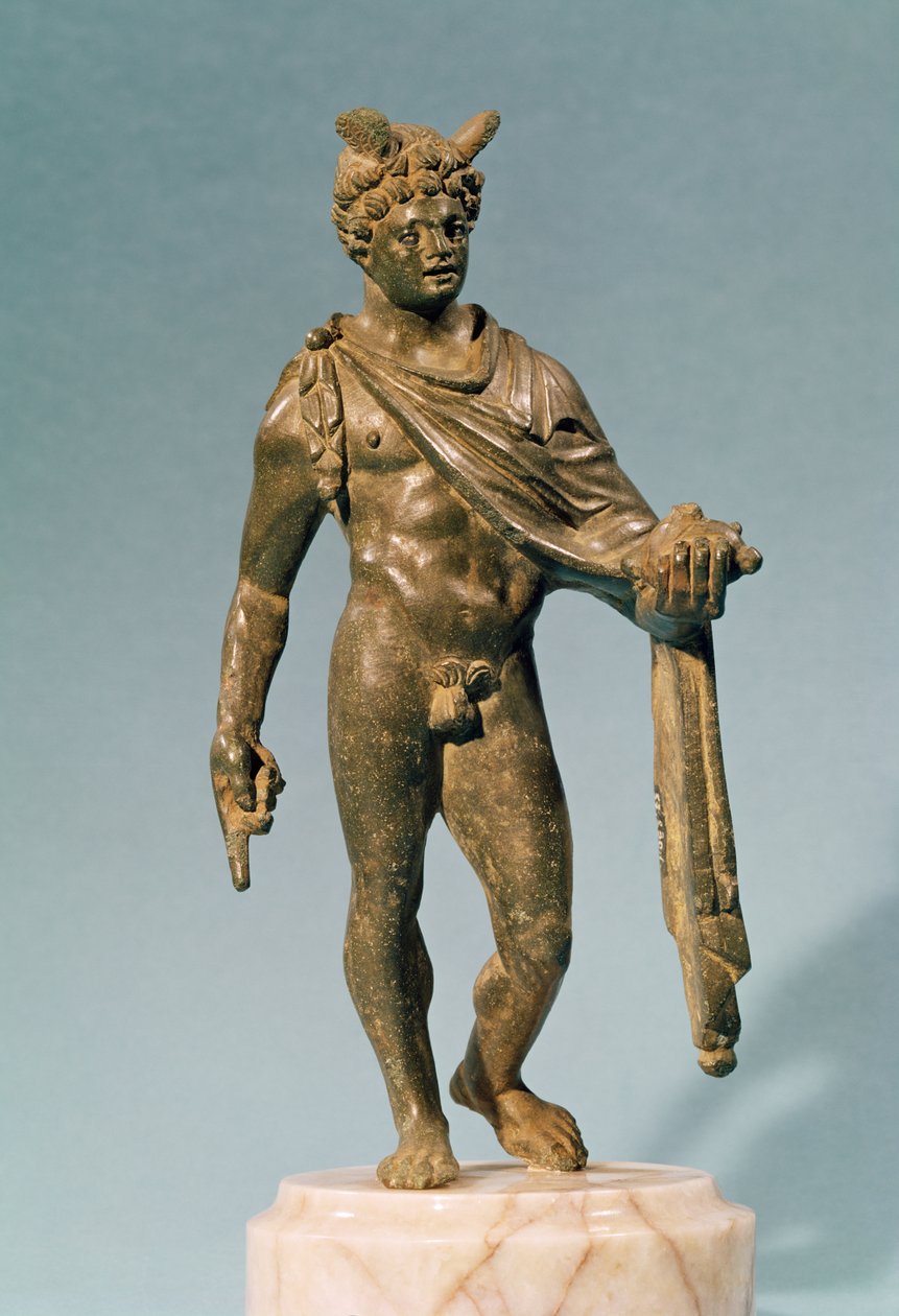 Merkúr-szobor, Puy-de-Domes, 1.-2. század (bronz) alkotó: Gallo Roman