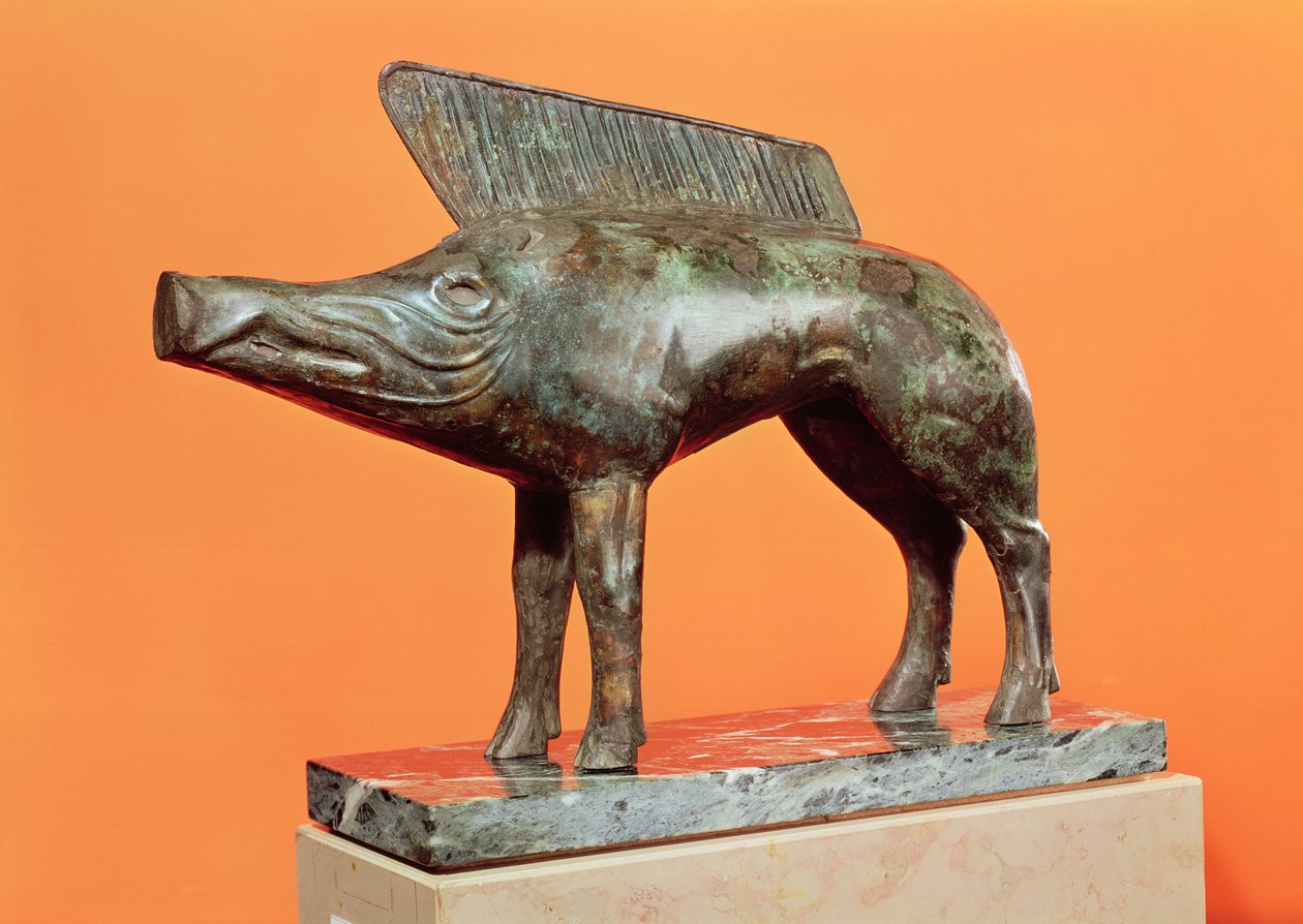Vaddisznó, Neuvy-en-Sulliasból (bronz) alkotó: Gallo Roman