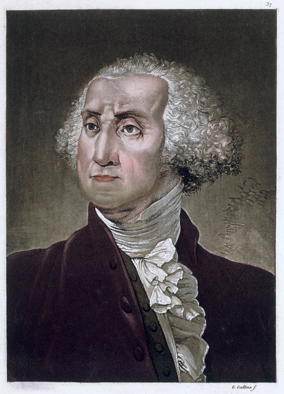 George Washington, az Amerikai Egyesült Államok első elnöke, 1820 körül alkotó: Gallo Gallina