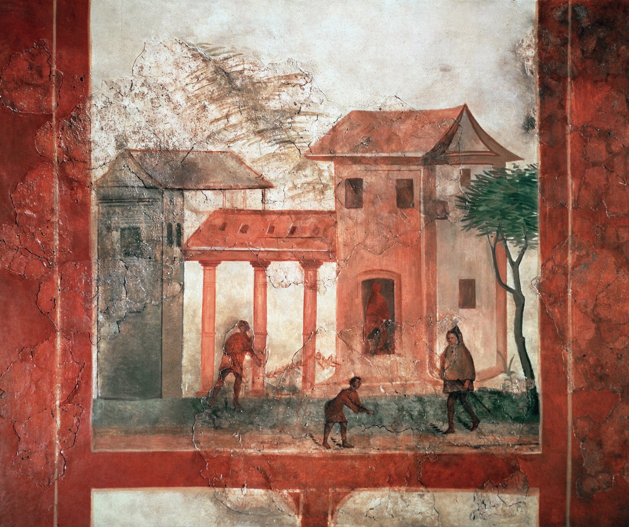 Rusztikus villa (freskó, 200 körül) alkotó: Gallo Roman