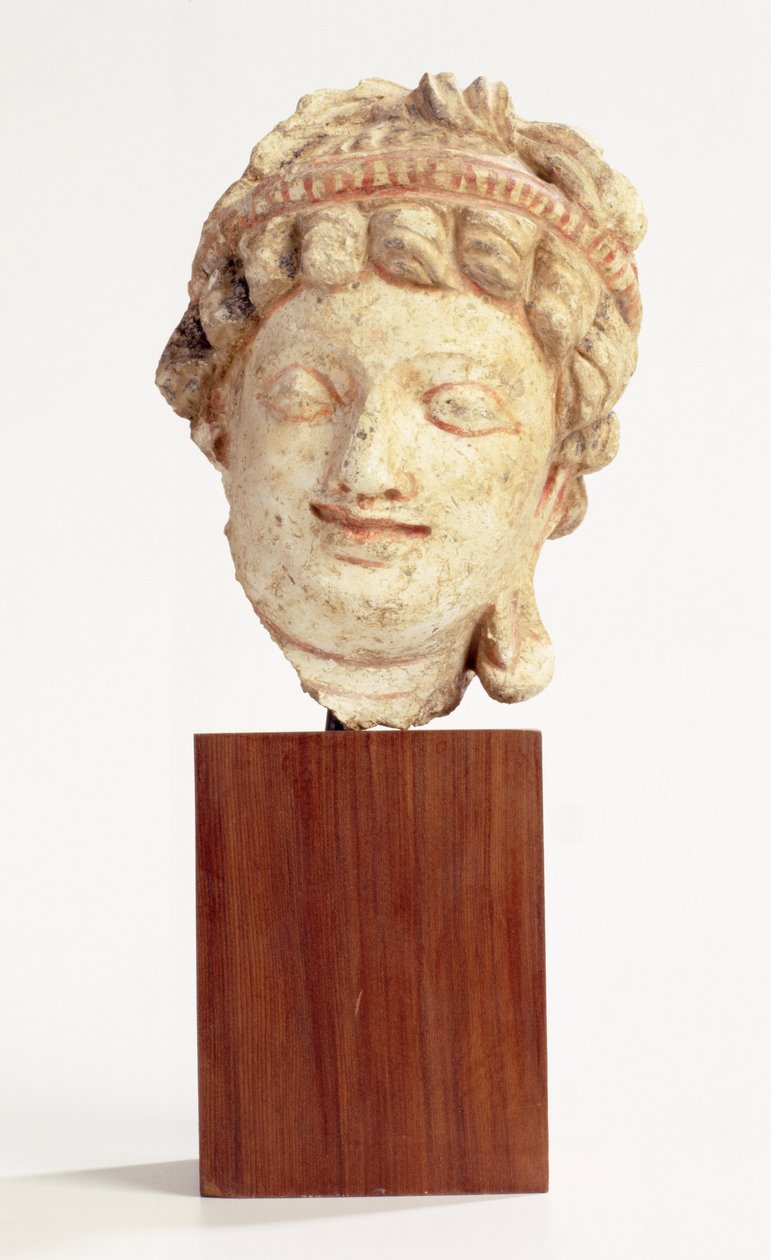 Bodhiszattva, 100-200 (stukkó) alkotó: Gandhara School