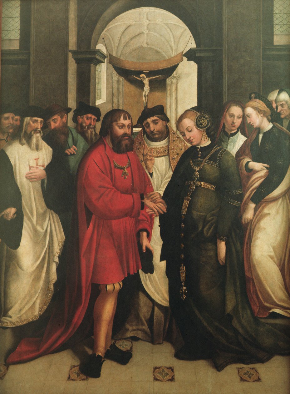 Szent Aleixo Manuel és Mária esküvője, 1541 alkotó: Garcia Fernandes