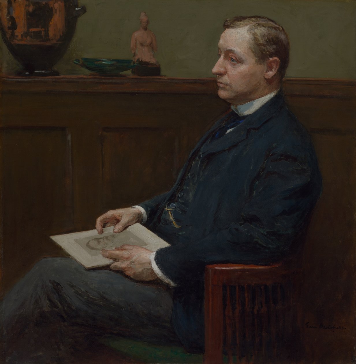 Charles Lawrence Hutchinson portréja, c. 1902. alkotó: Gari Melchers