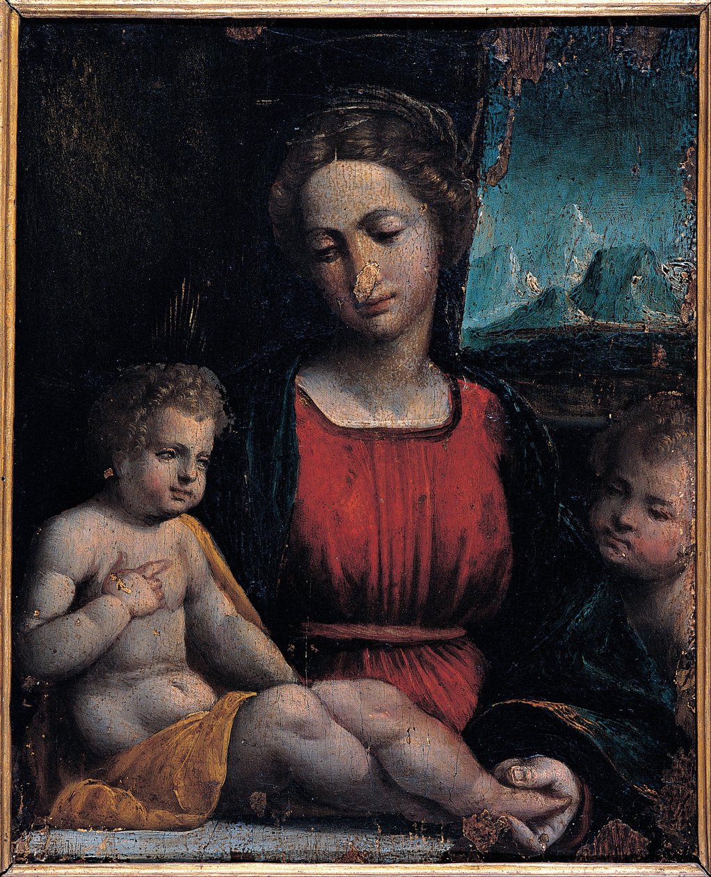 Madonna a gyermekkel és Szent Jánossal alkotó: Garofalos workshop