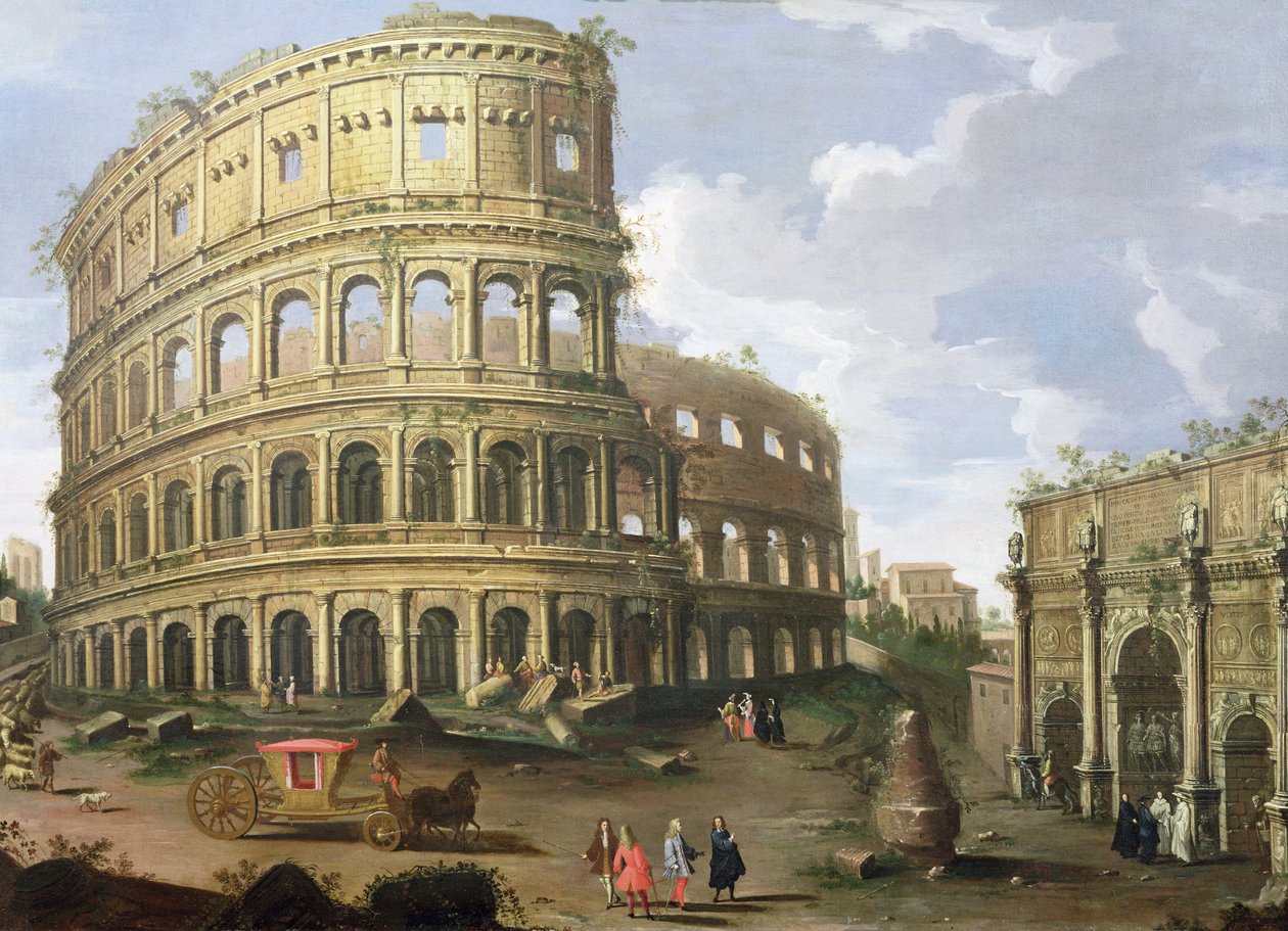 A római Colosseum látképe alkotó: Gaspar van Wittel