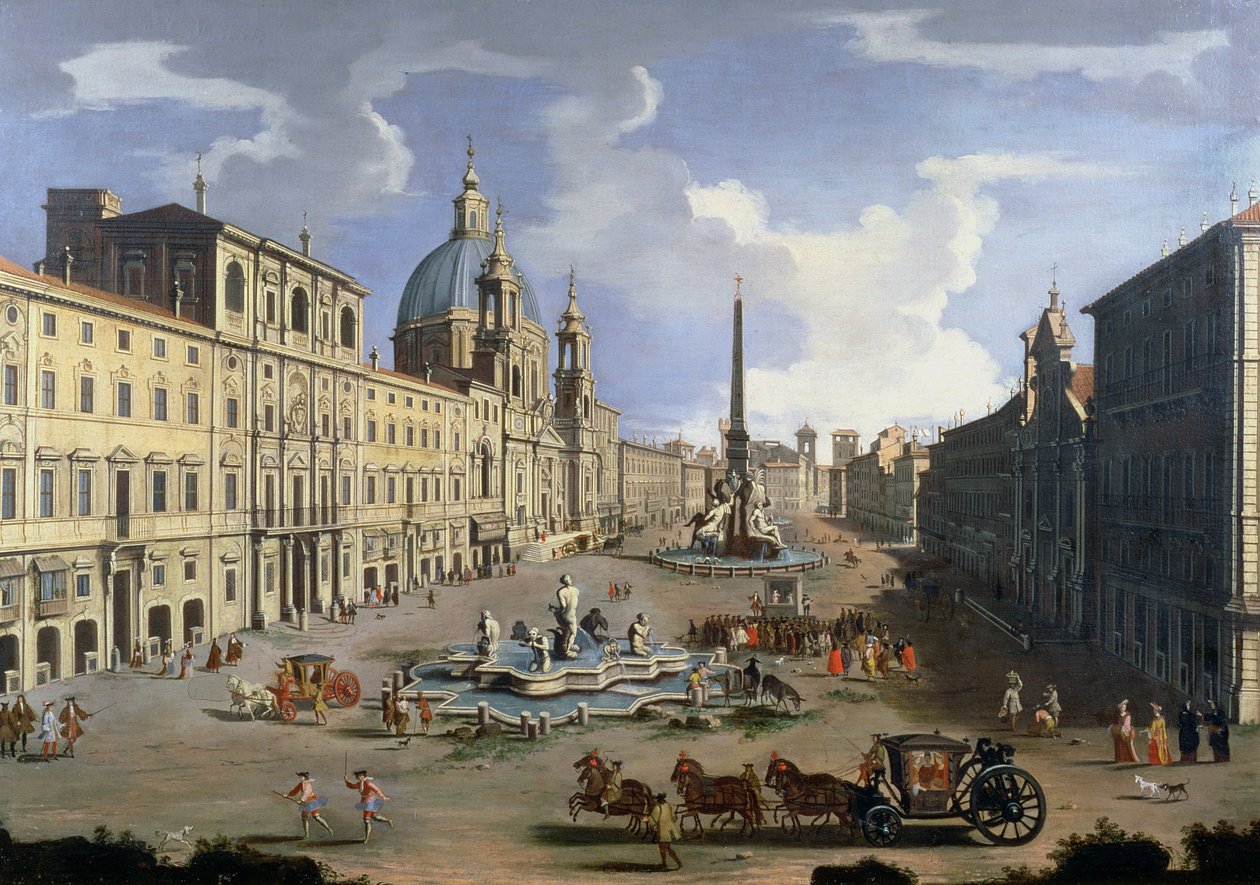 Kilátás a Piazza Navonára Rómában alkotó: Gaspar van Wittel