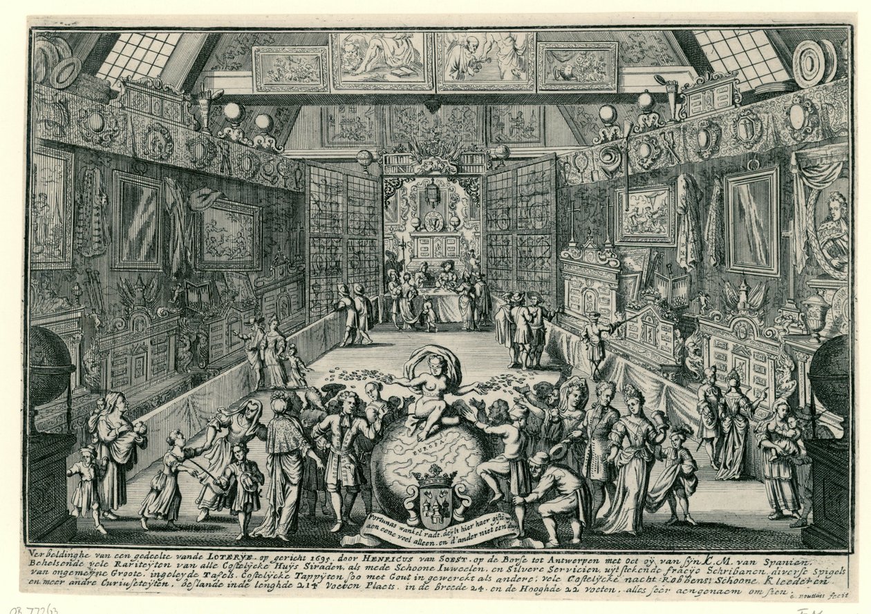 Henricus van Soest lottója Antwerpenben, 1695