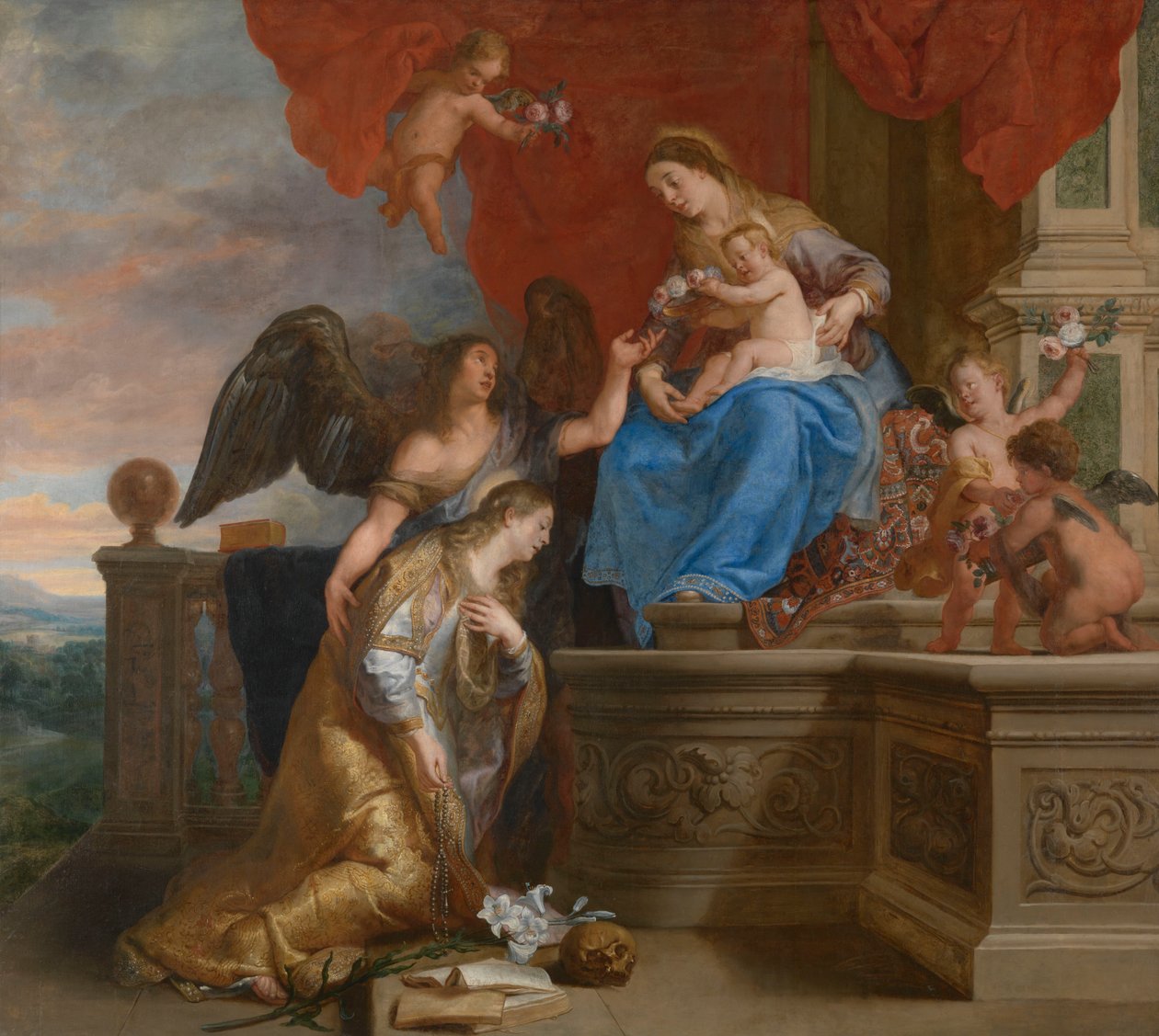 Die Krönung der heiligen Rosalia alkotó: Gaspar De Crayer