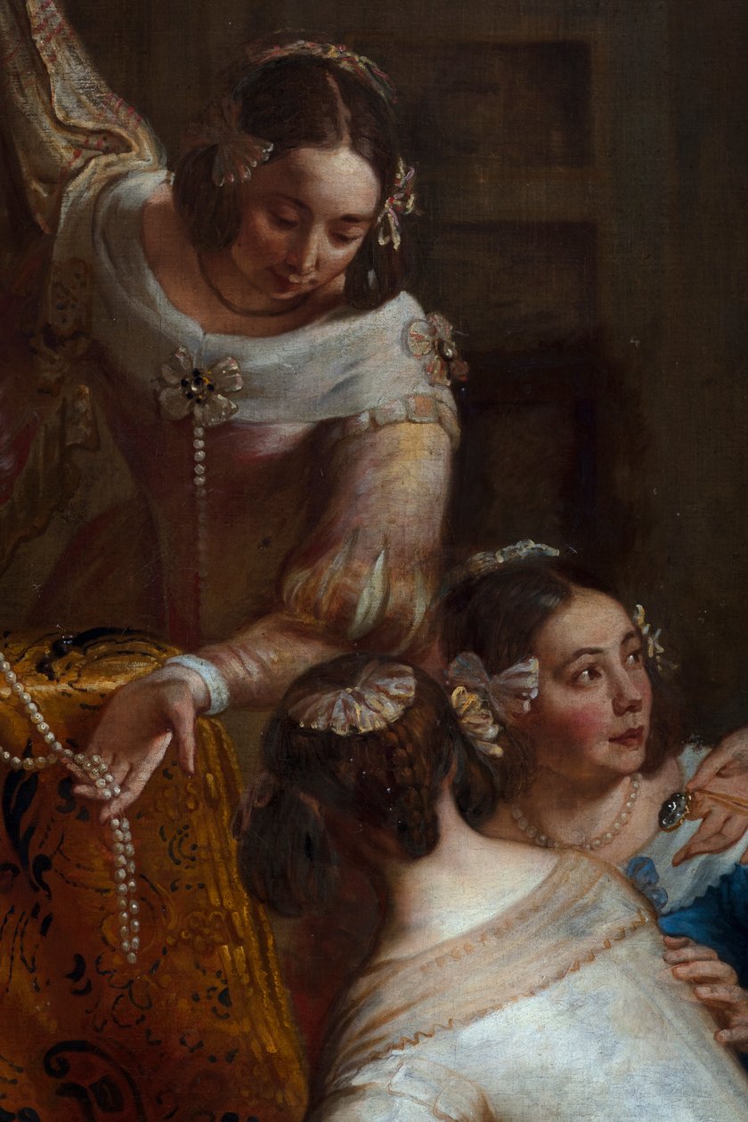 Izabella spanyol főhercegnő, aki ékszereit ajándékozza a hallei Szent Márton-bazilikának alkotó: Gaspar De Crayer