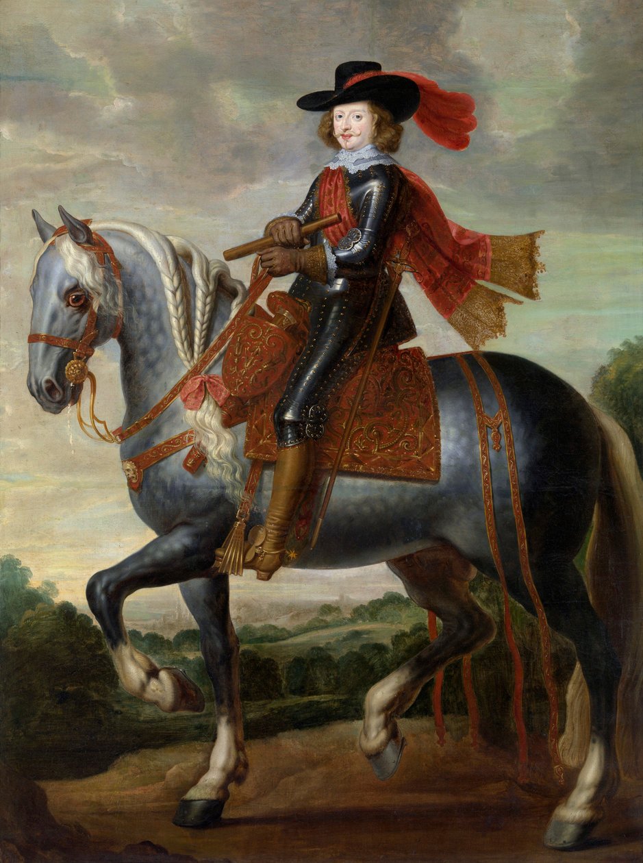 Osztrák Ferdinánd portréja (1609-1641) (Don Fernando) - Infante Ferdinánd osztrák bíboros lovas portréja Peinture de Caspar de Crayer (1584-1669) 1650-1669 Olaj, vászon - Groeningemuseum, Bruges alkotó: Gaspar De Crayer