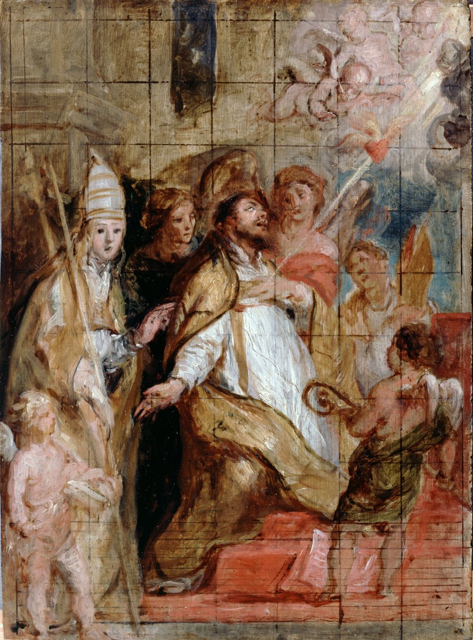 Szent Ágoston extázisban alkotó: Gaspar De Crayer