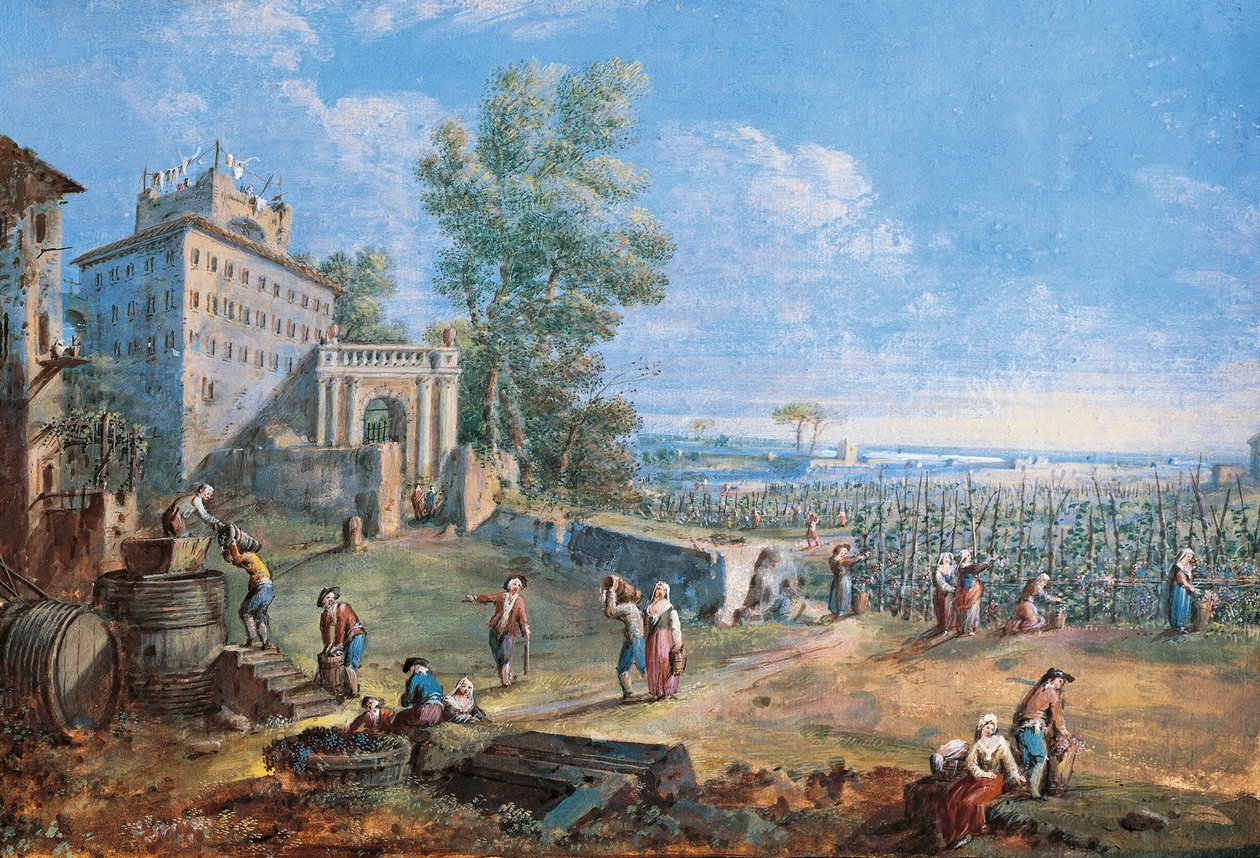 Olaszország, prato, The Harvest alkotó: Gaspar van Wittel