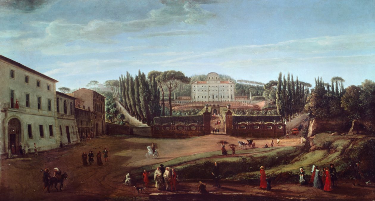 Villa Aldobrandini (olaj, vászon) alkotó: Gaspar van Wittel