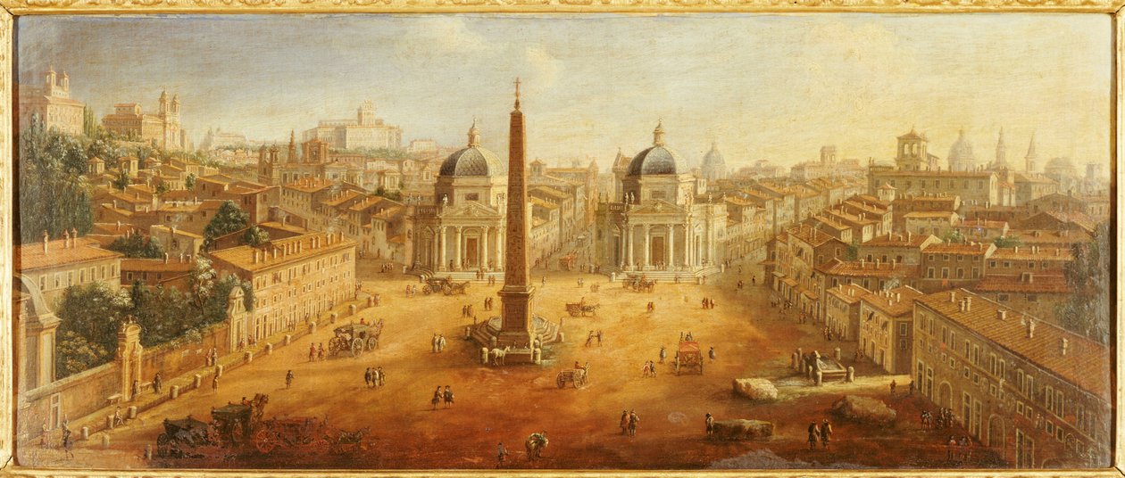 Piazza del Popolo, Róma alkotó: Gaspar van Wittel
