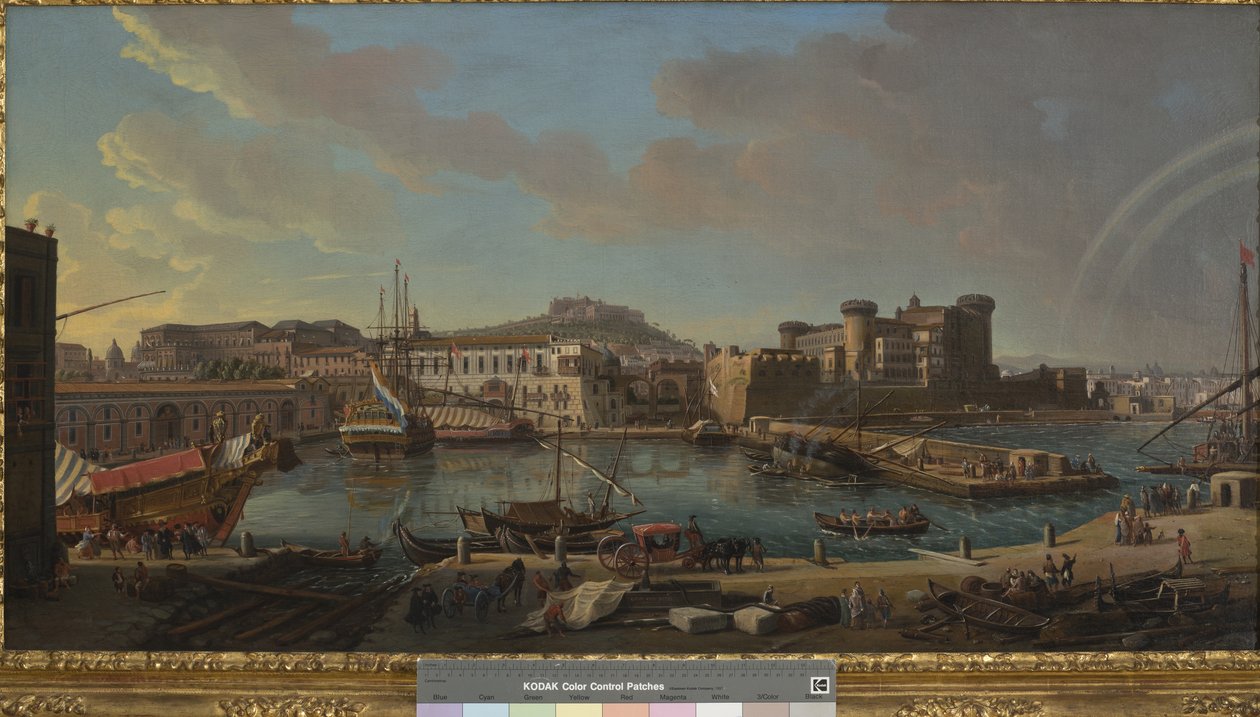 A nápolyi dokk, 1711 alkotó: Gaspar van Wittel