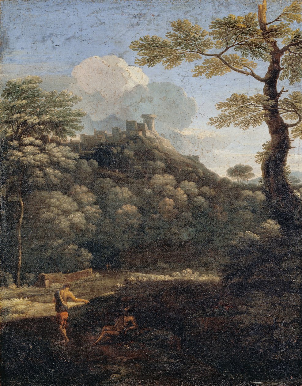 Egy kastély az erdőben alkotó: Gaspard Poussin Dughet