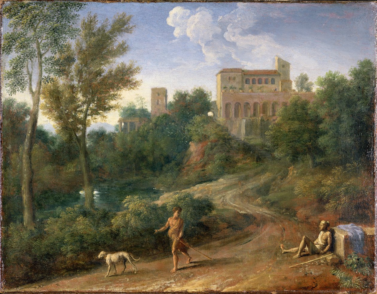Klasszikus táj figurákkal, c.1672-5 alkotó: Gaspard Poussin Dughet