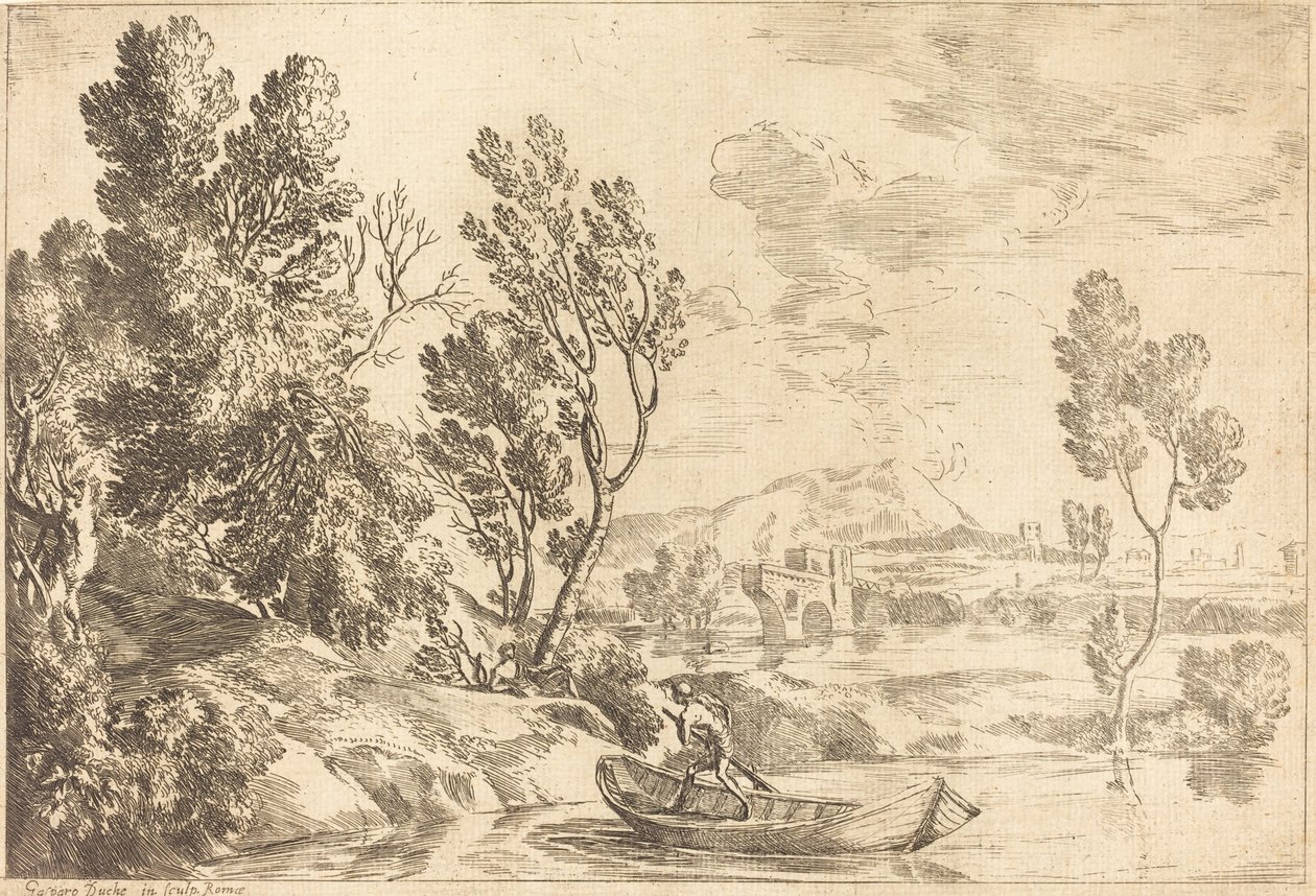 Római táj alkotó: Gaspard Dughet