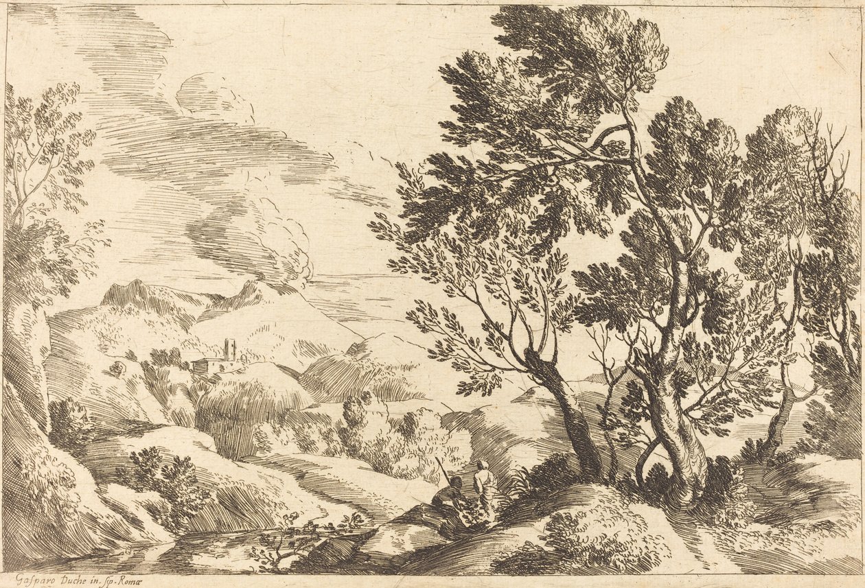Római táj alkotó: Gaspard Dughet
