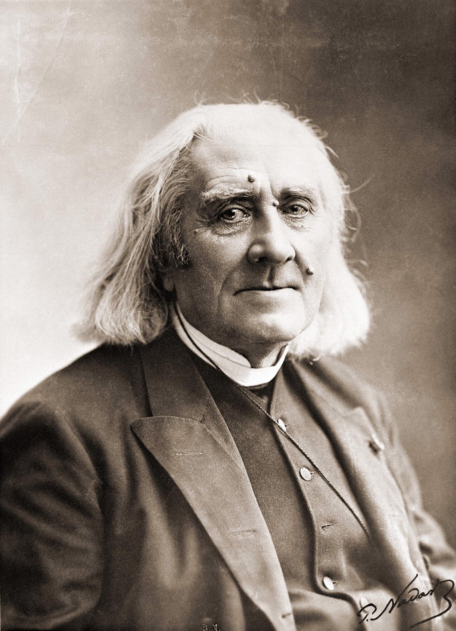 Nadar Liszt Ferenc portréja. 19. századi fénykép. alkotó: Gaspard Felix Tournachon Nadar