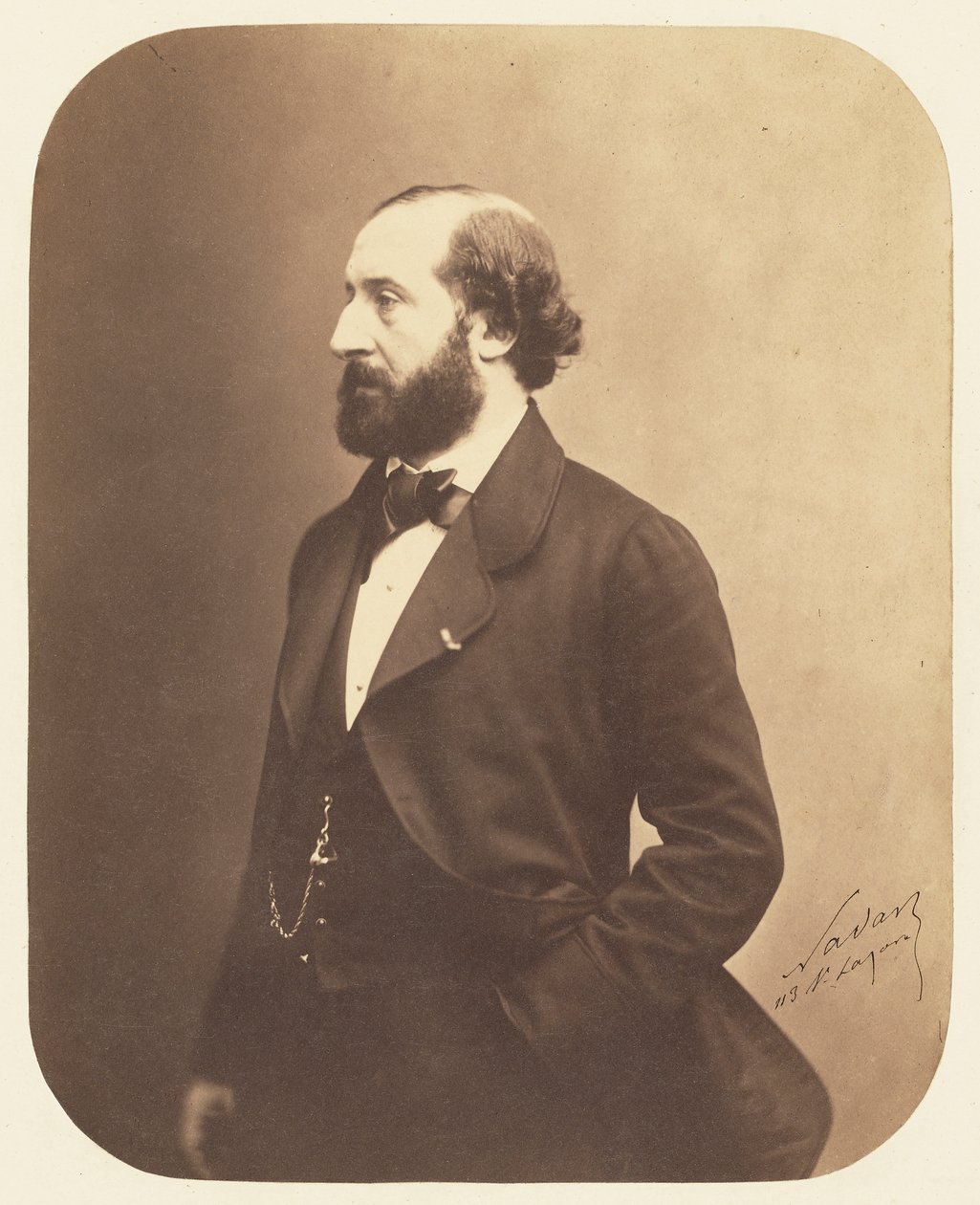 Emile Augier portréja 1820-1889, 1857. alkotó: Gaspard Félix Nadar