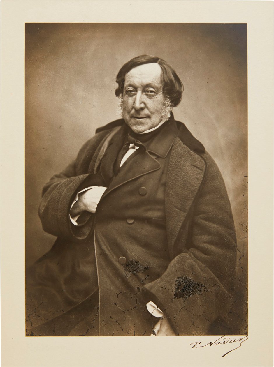 Gioachino Rossini portréja 1792-1868, 1856. alkotó: Gaspard Félix Nadar