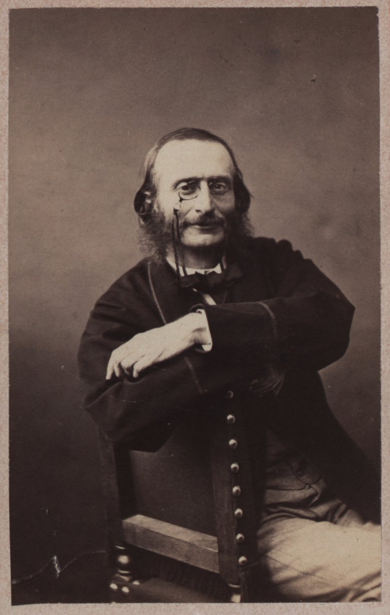 Jacques Offenbach portréja 1819-1880, kb. 1860. alkotó: Gaspard Félix Nadar