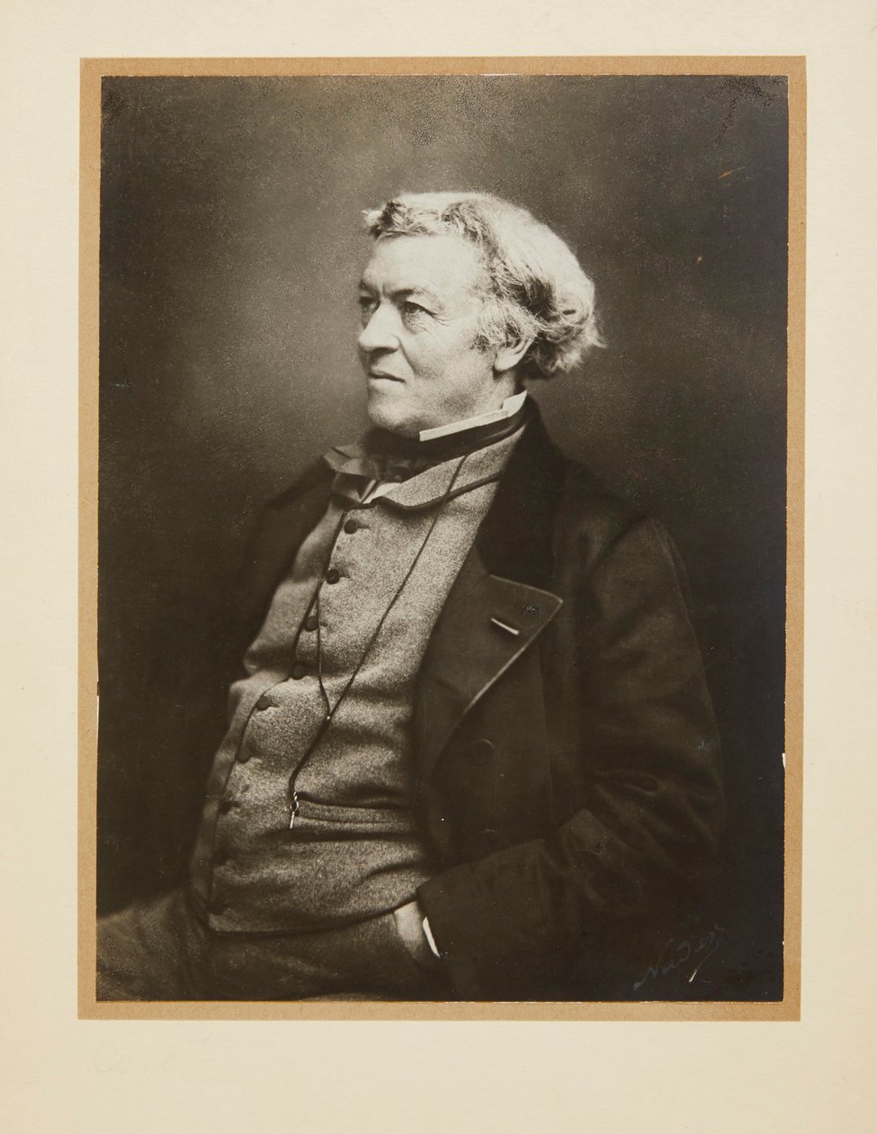 Jean-Baptiste Camille Corot portréja 1796-1875, 1860 körül. alkotó: Gaspard Félix Nadar