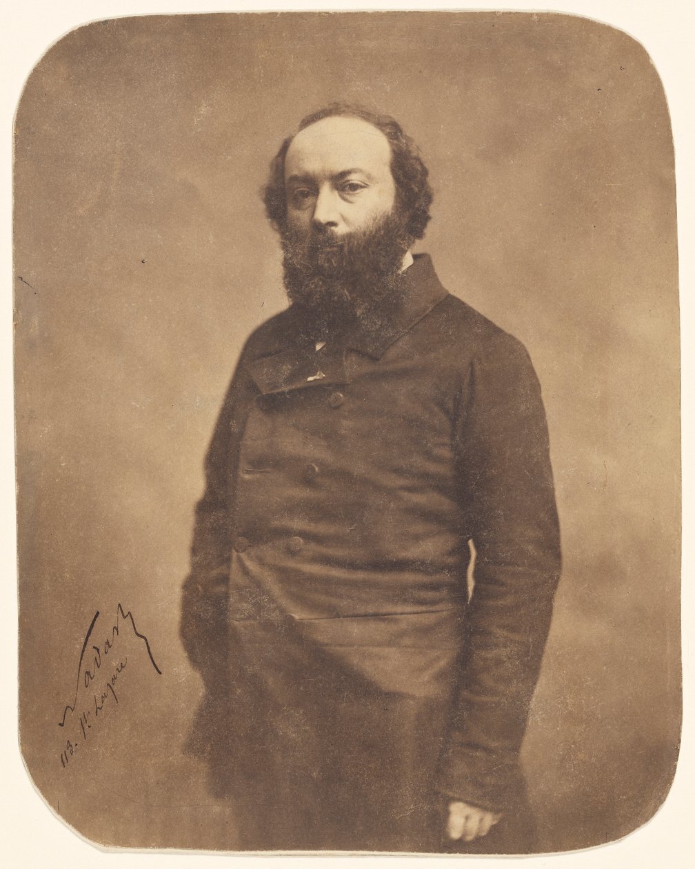 Théodore Rousseau portréja 1812-1867, 1855-1859. alkotó: Gaspard Félix Nadar