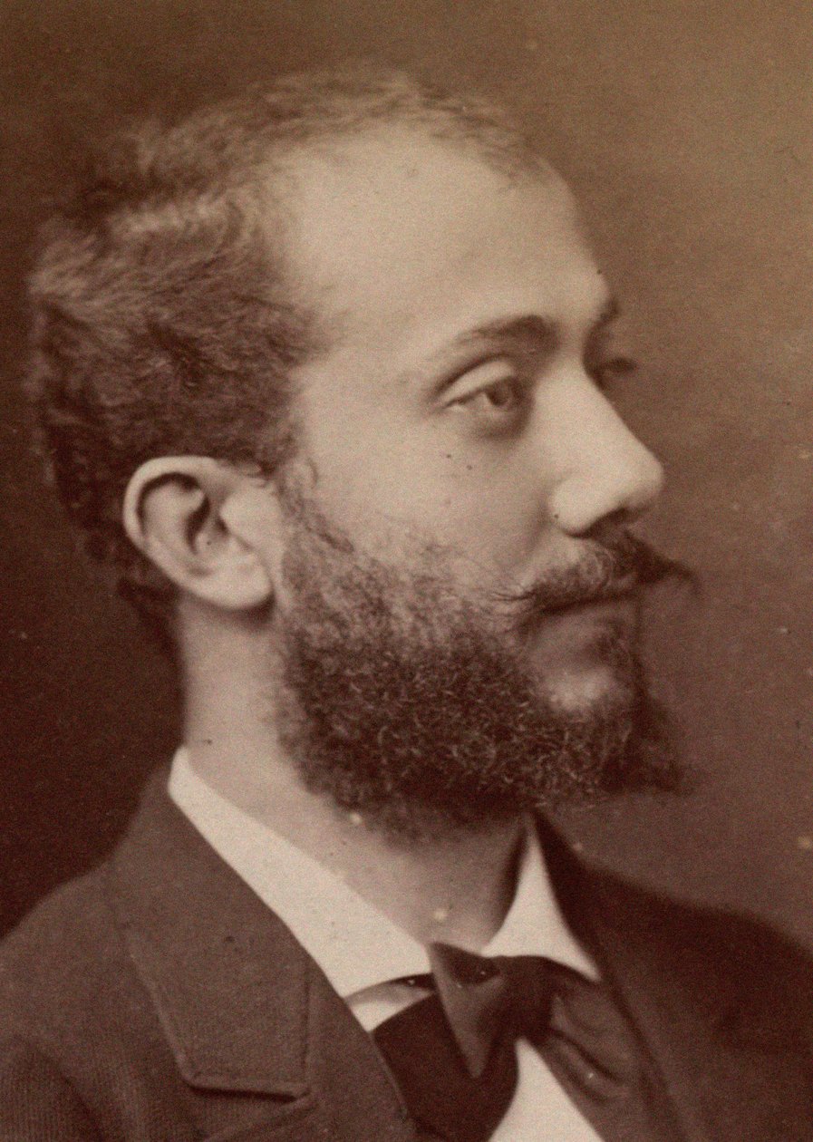 Alexandre Luigini zeneszerző portréja 1850-1906, 1900. alkotó: Gaspard Félix Nadar