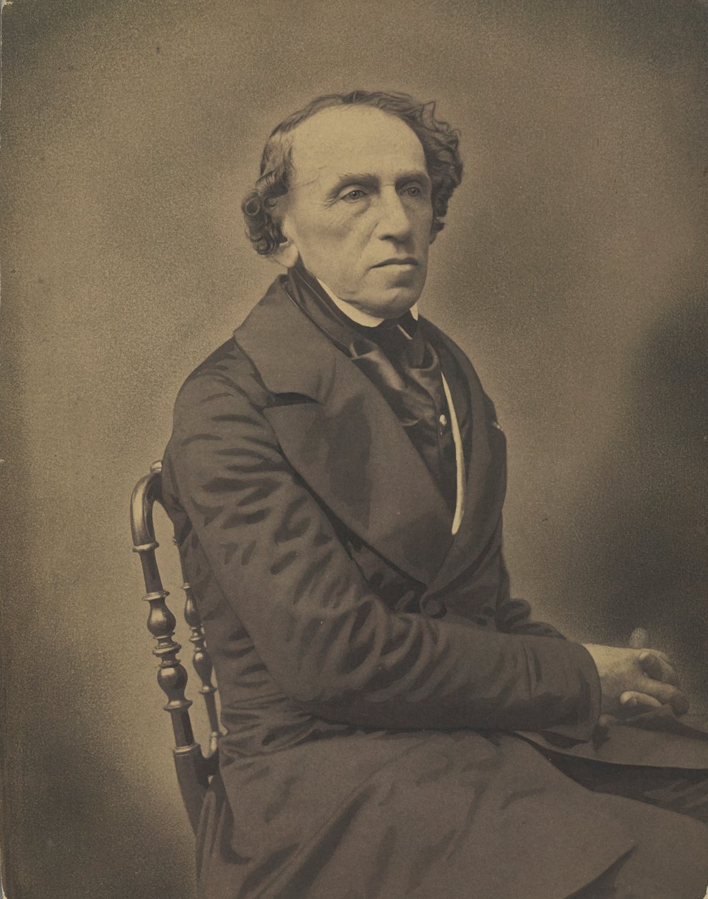 Giacomo Meyerbeer zeneszerző portréja 1791-1864, 1853-1854. alkotó: Gaspard Félix Nadar