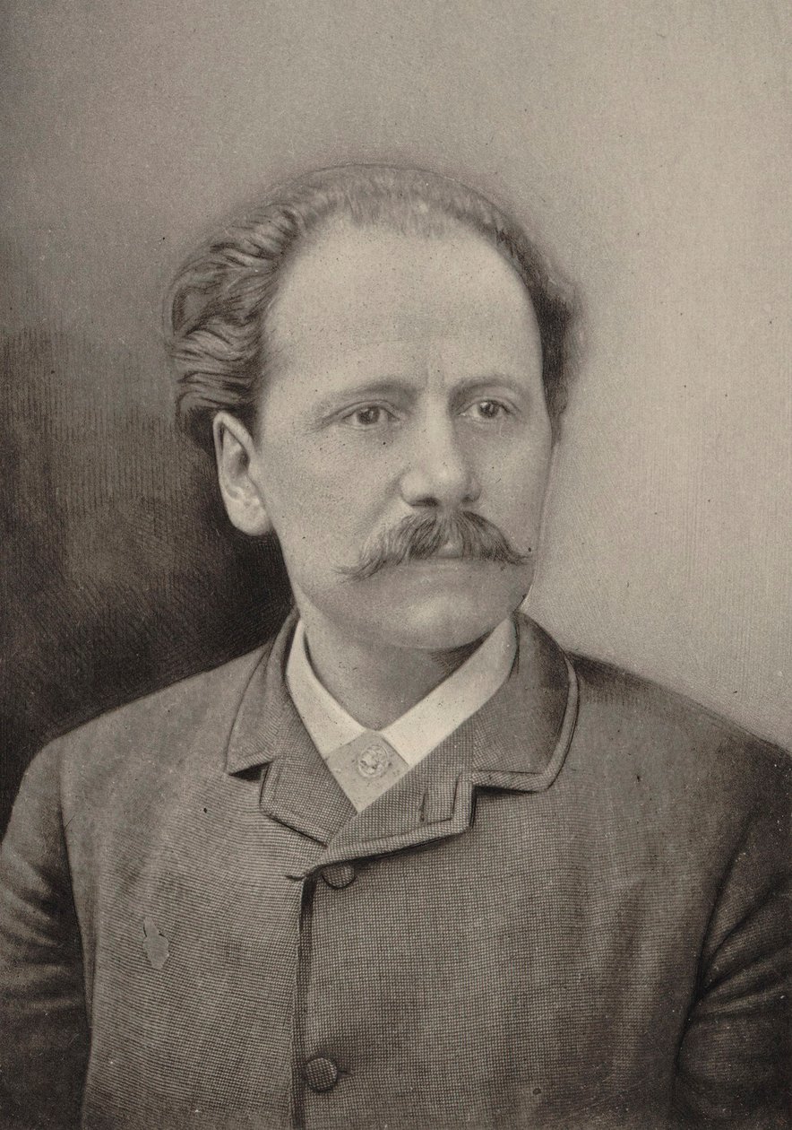 Jules Massenet zeneszerző portréja 1842-1912, 1890. alkotó: Gaspard Félix Nadar