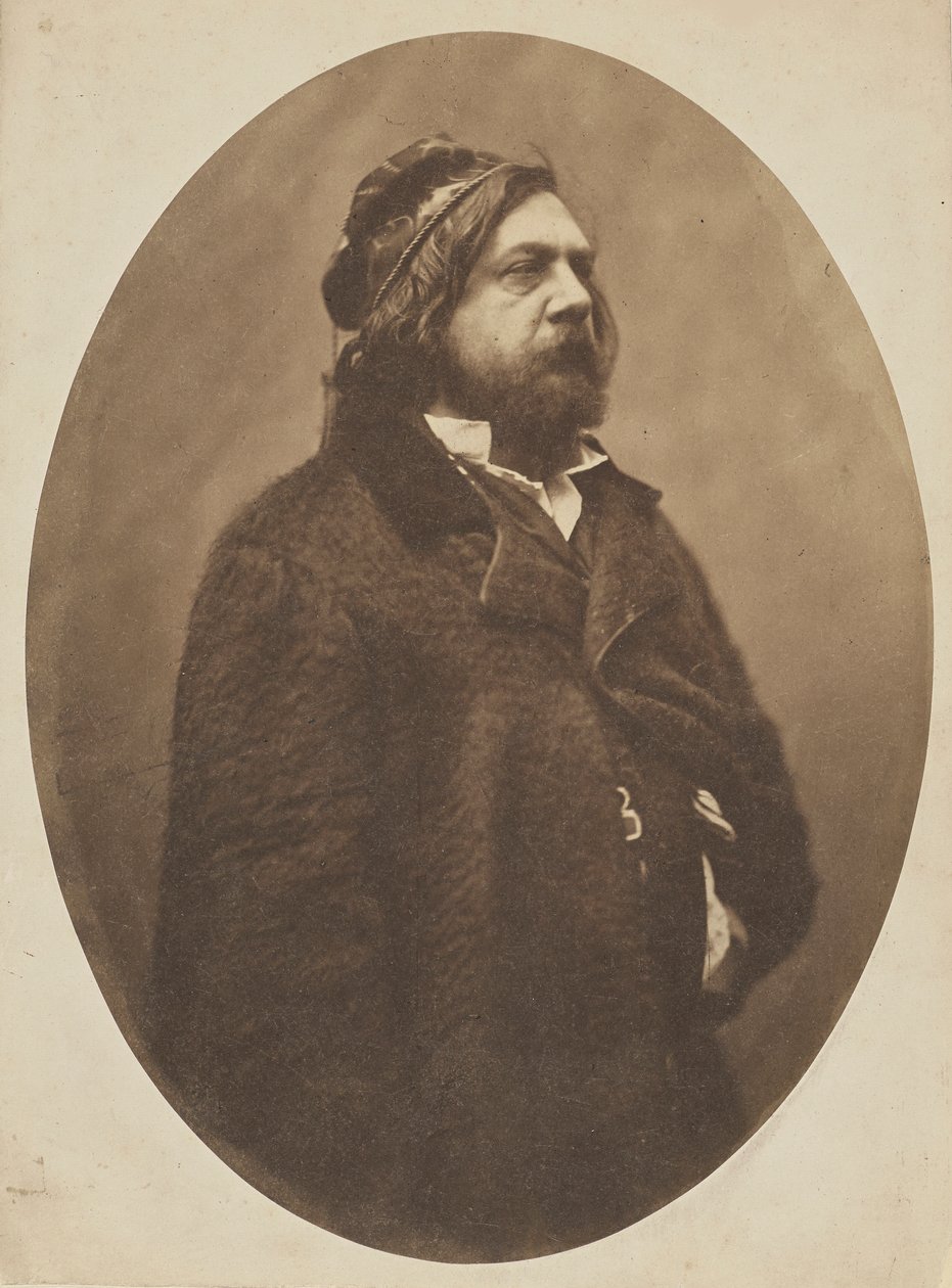 Théophile Gautier költő portréja 1811-1872, kb. 1856. alkotó: Gaspard Félix Nadar