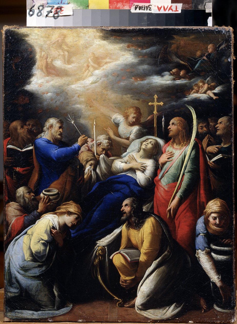 "La mort de la Vierge" (A szűz halála) Gaspard Gailius festménye (17eme siecle) 1612 Állami Művészeti Múzeum, Toula alkotó: Gaspard Gailius