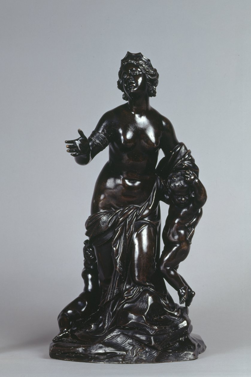 Latona és gyermekei, Apollo és Diana, 1671 körül (bronz lakkozott patinával) alkotó: Gaspard Marsy