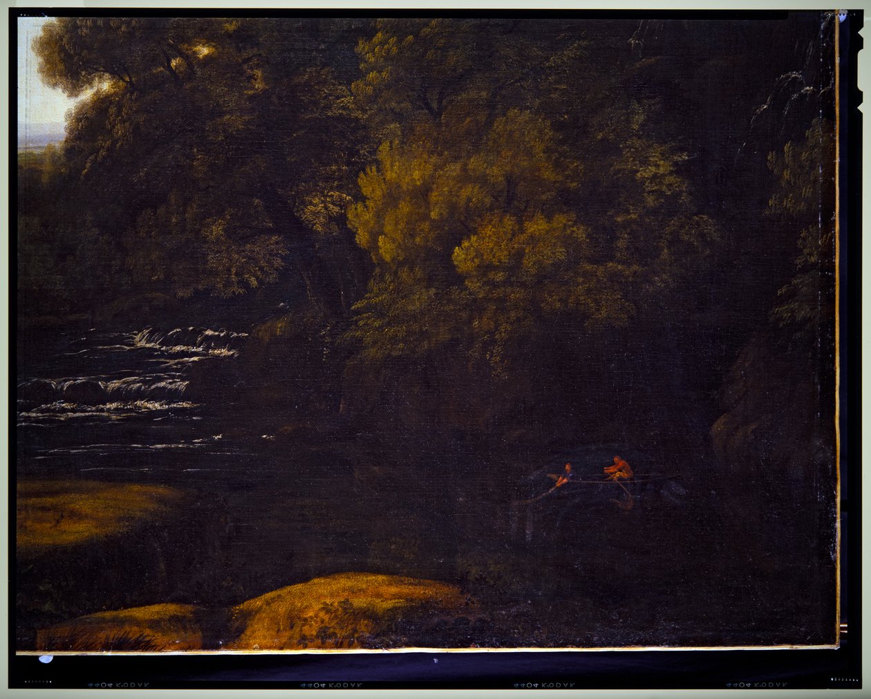 Olasz tájkép, részlet, dátum nélkül alkotó: Gaspard Poussin Dughet