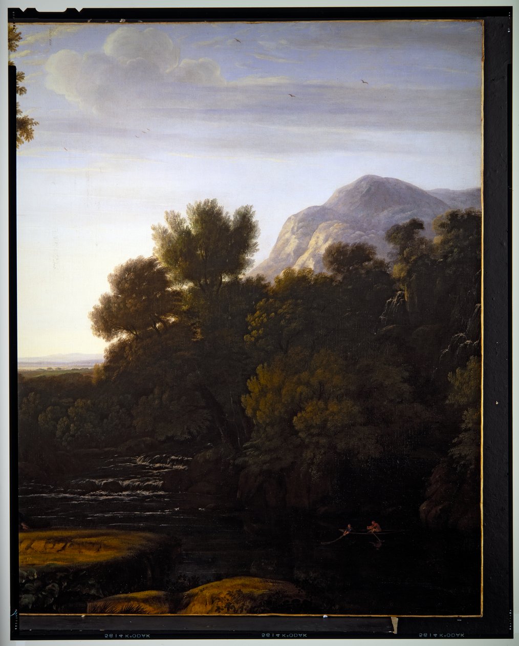 Olasz tájkép, részlet, dátum nélkül alkotó: Gaspard Poussin Dughet