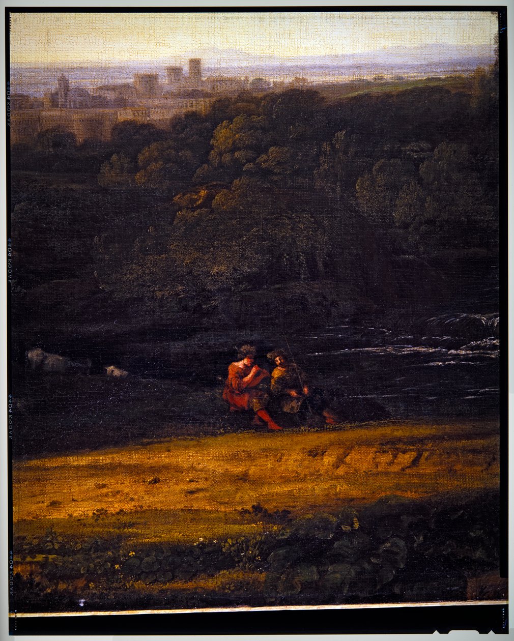 Olasz pásztortáj, részlet, dátum nélkül alkotó: Gaspard Poussin Dughet
