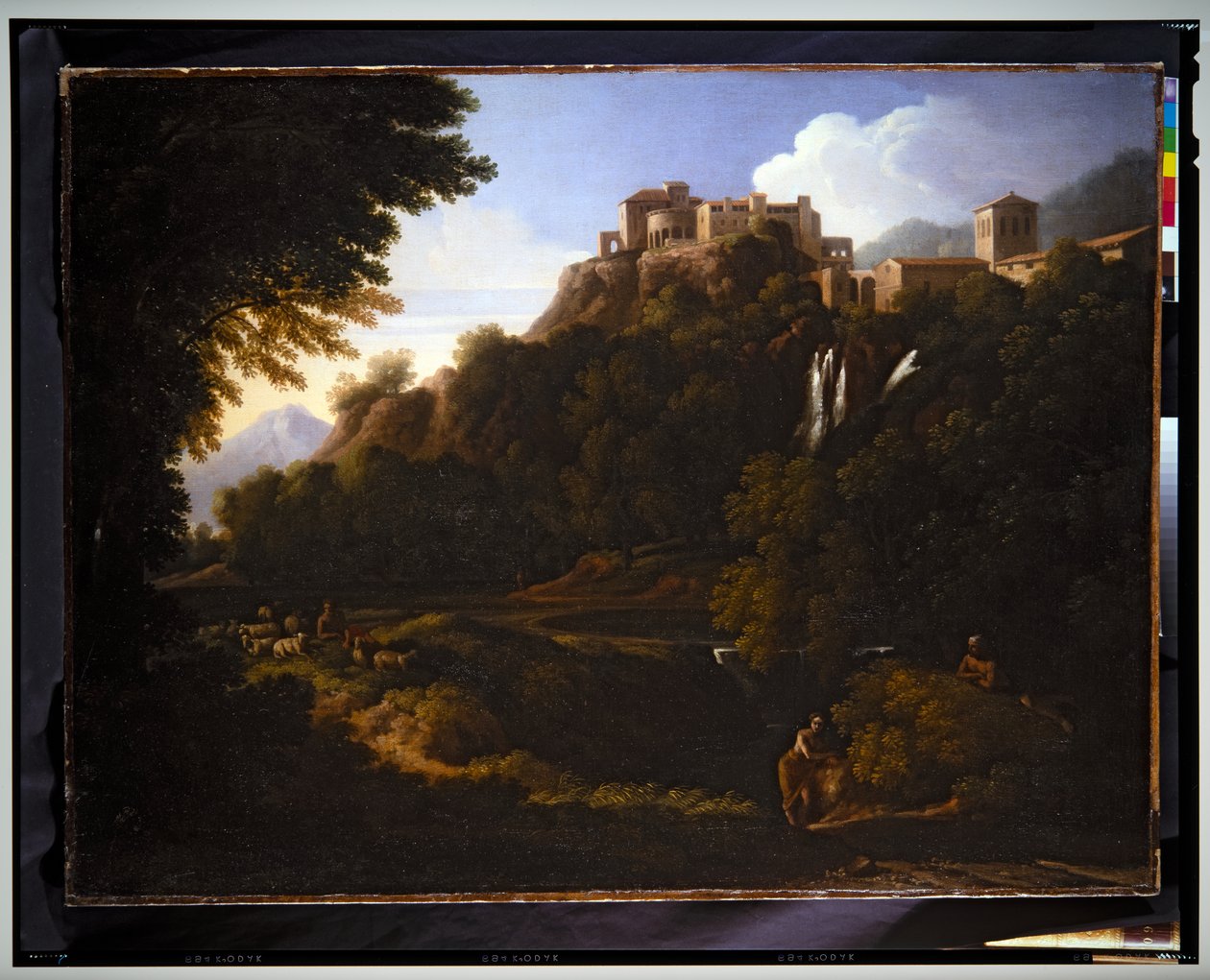 Tájkép - Vízesés a római Campagnában alkotó: Gaspard Poussin Dughet