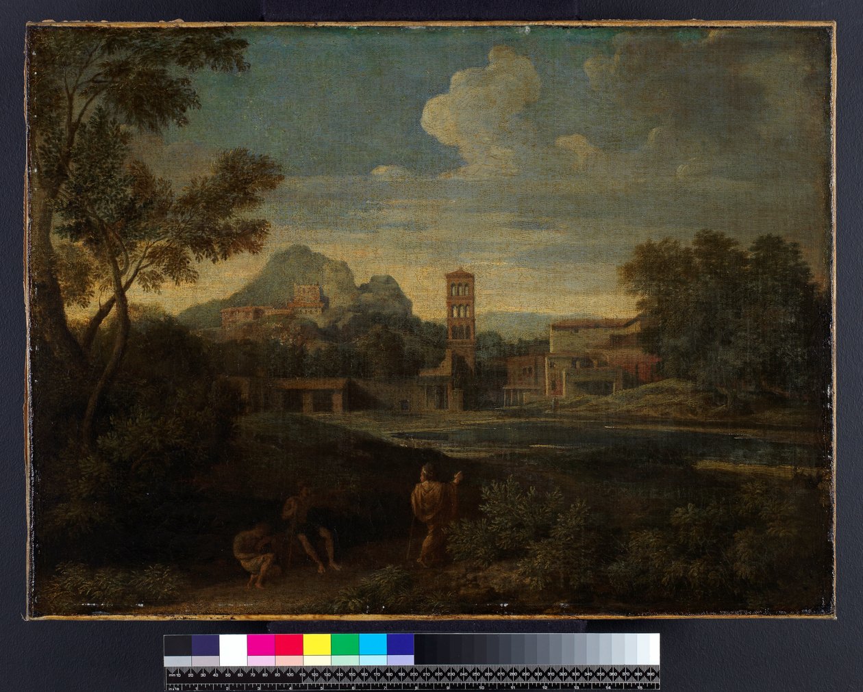 Táj alakokkal, 1675 előtt alkotó: Gaspard Poussin Dughet