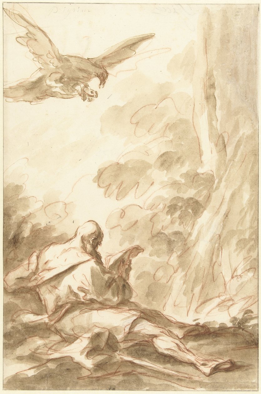 Illést a hollók táplálják alkotó: Gasparo Diziani (attributed to)