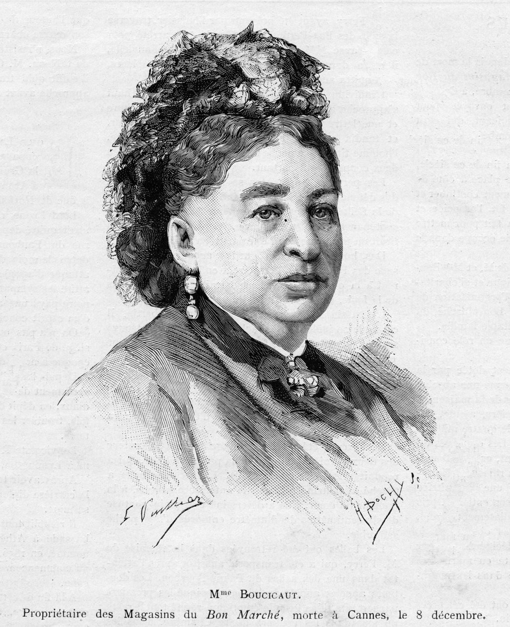 Marguerite Boucicaut, 1887 alkotó: Gaston Vuillier