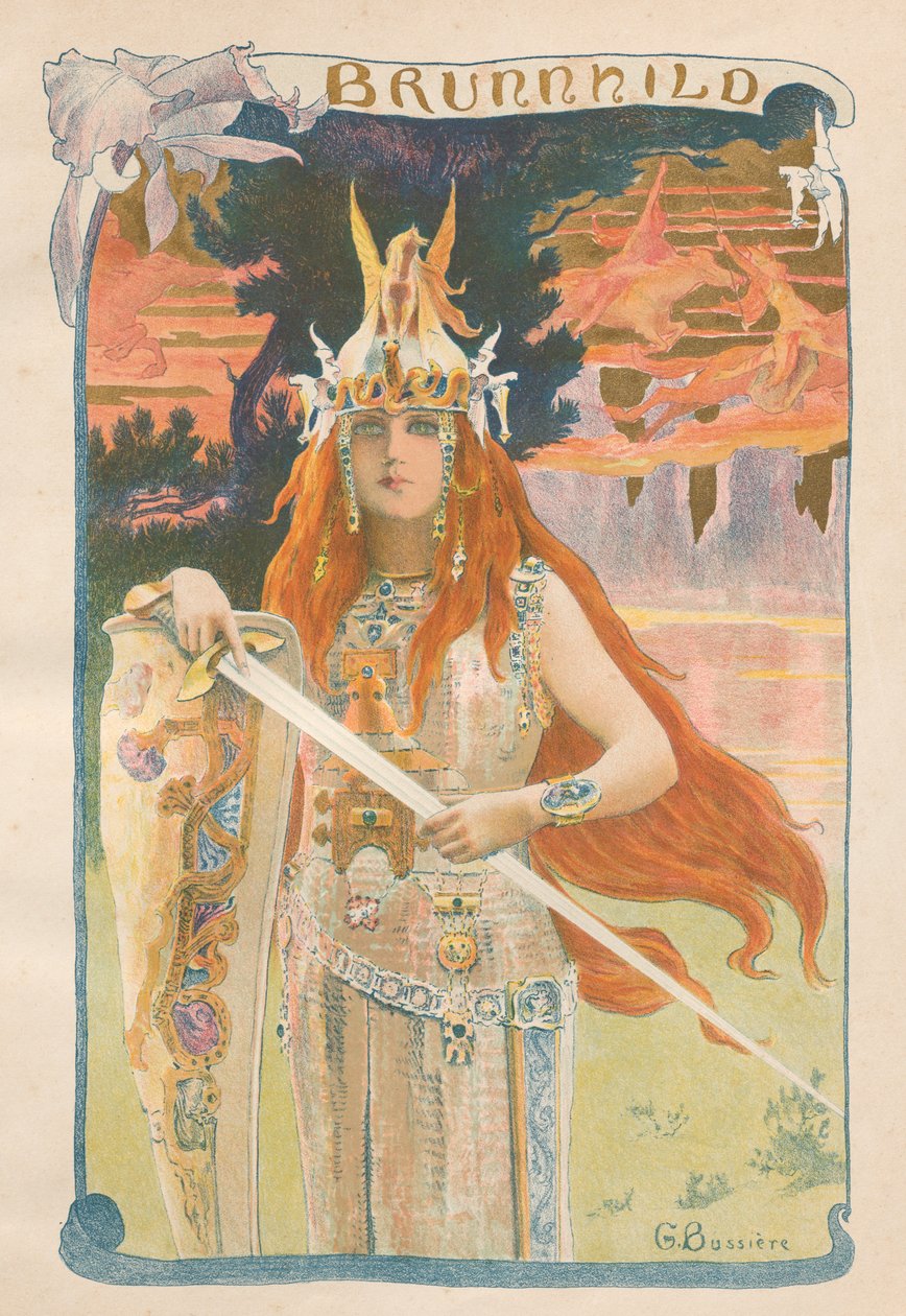 Brunnhild alkotó: Gaston Bussiere