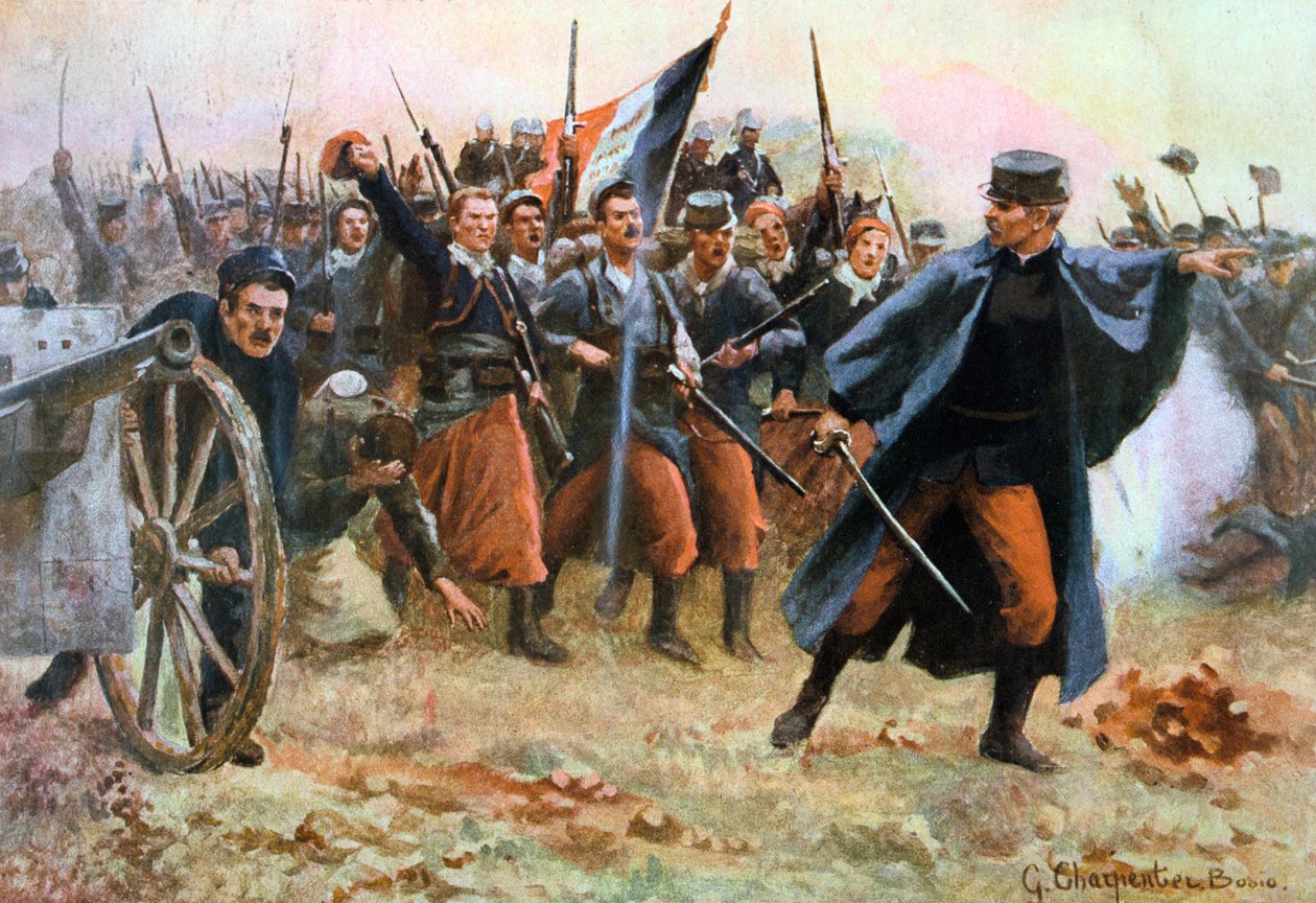 Az 1914-esek: Szemben a barbárokkal, Franciaország, 1914. alkotó: Gaston Charpentier Bosio